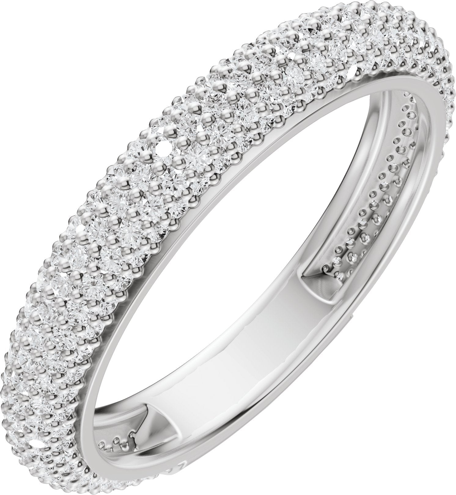 9/10 Ctw Lab-Grown Diamond Anniversary Band - White Gold - Lab Grown Diamond