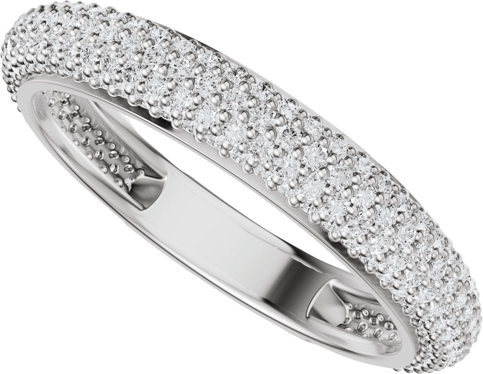 9/10 Ctw Lab-Grown Diamond Anniversary Band - White Gold - Lab Grown Diamond