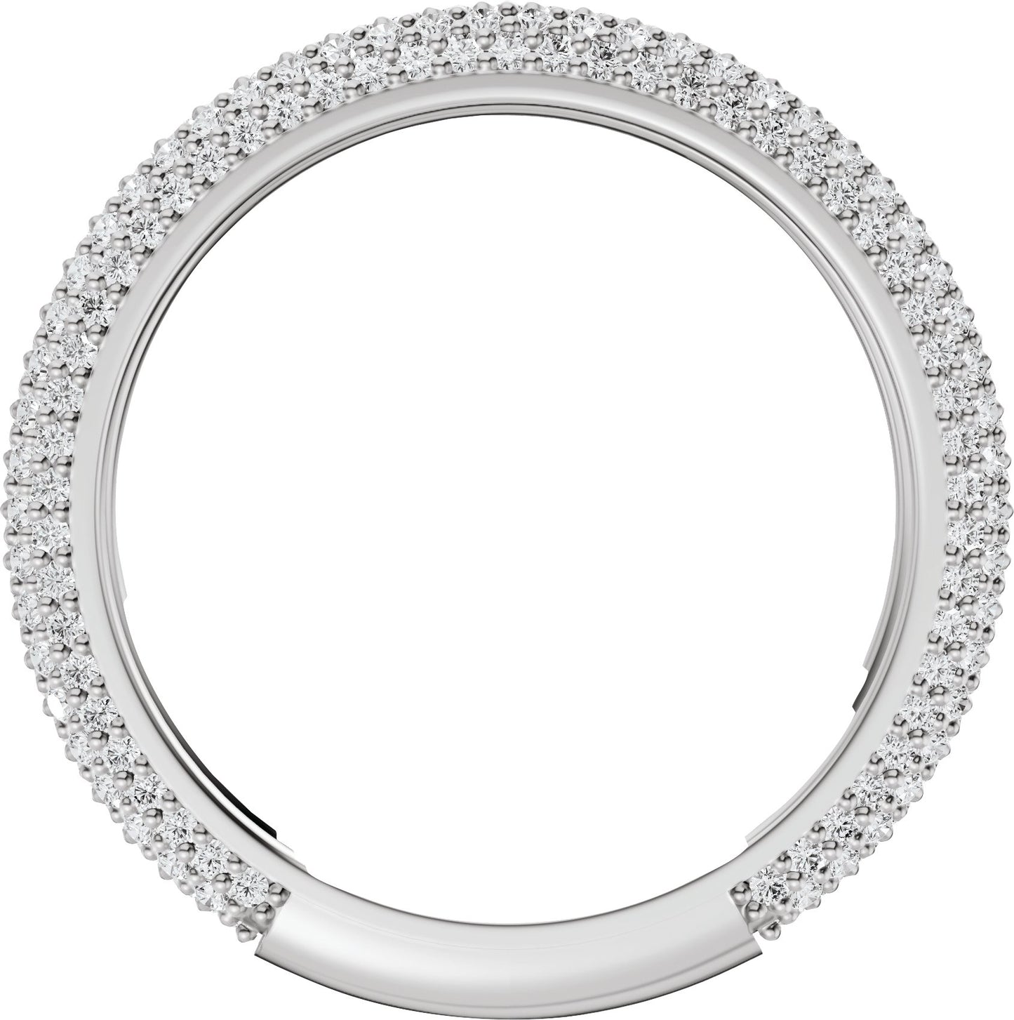 9/10 Ctw Lab-Grown Diamond Anniversary Band - White Gold - Lab Grown Diamond