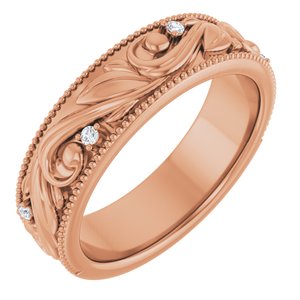 .06 Ctw Lab-Grown Diamond Wedding Band