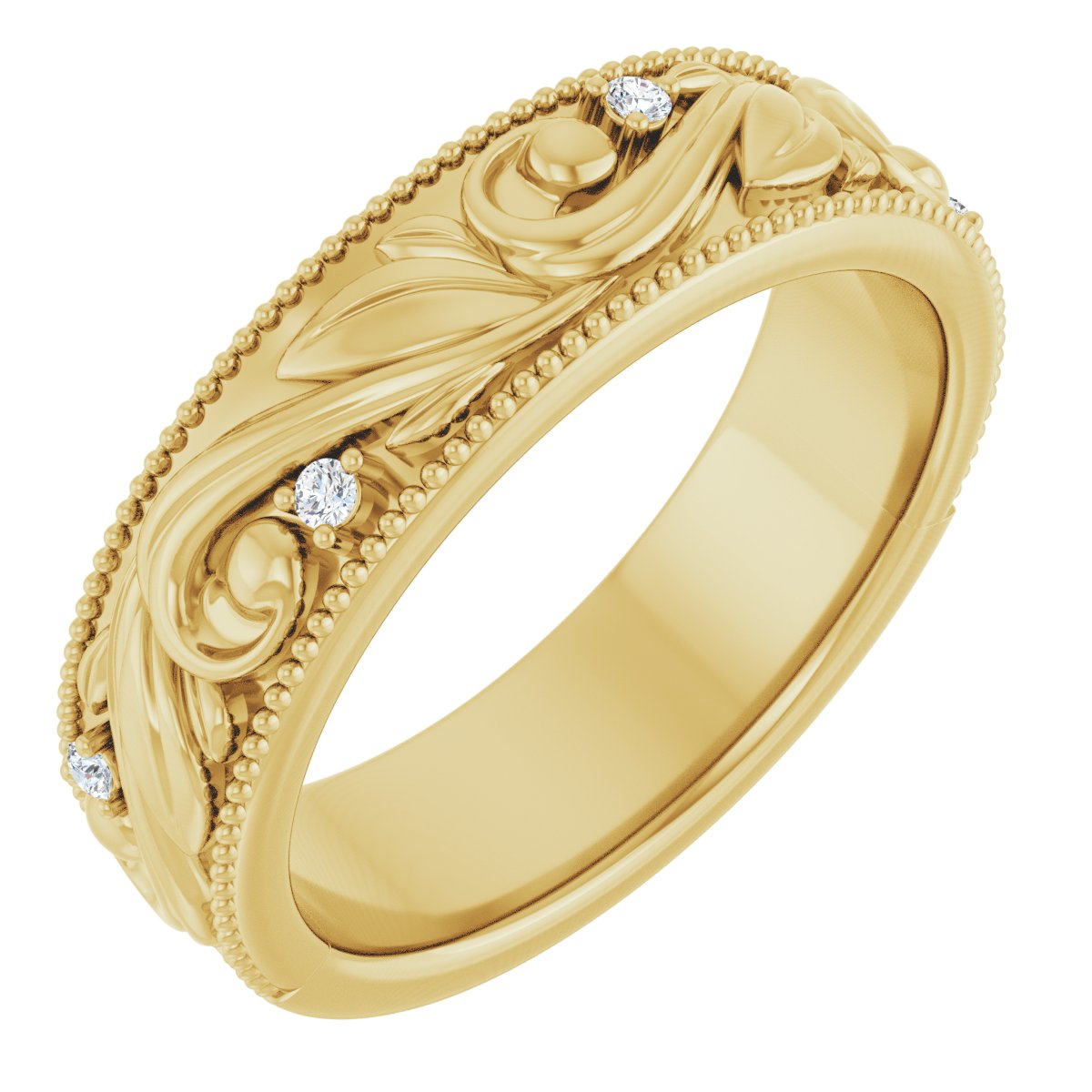 .06 Ctw Lab-Grown Diamond Wedding Band