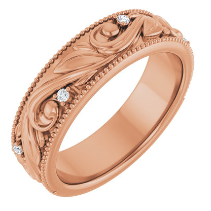 .06 Ctw Lab-Grown Diamond Wedding Band