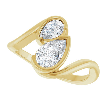 2 3/4 Ctw Lab-Grown Diamond Engagement Ring - White Gold - Lab Grown Diamond