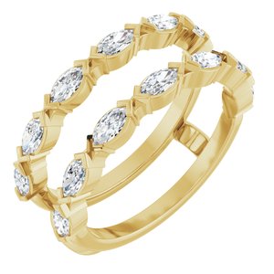 3/8 Ctw Marquise Lab-Grown Diamond Ring Guard