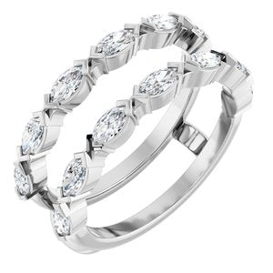 3/8 Ctw Marquise Lab-Grown Diamond Ring Guard