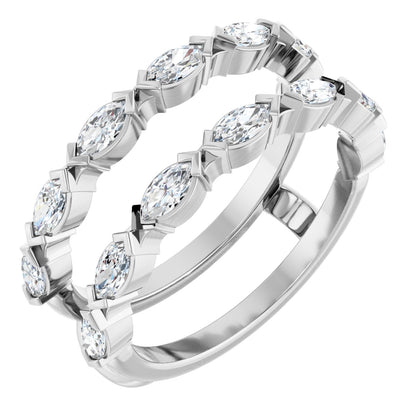 3/8 Ctw Marquise Lab-Grown Diamond Ring Guard