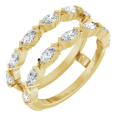 3/8 Ctw Marquise Lab-Grown Diamond Ring Guard