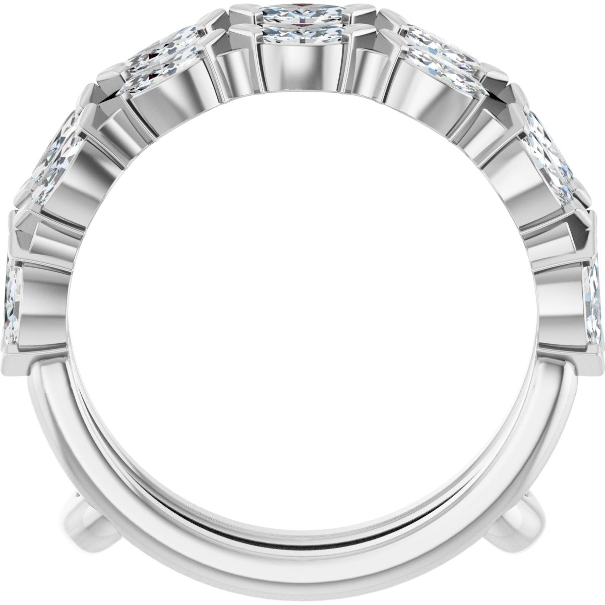3/8 Ctw Marquise Lab-Grown Diamond Ring Guard - White Gold - Lab Grown Diamond