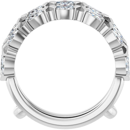 3/8 Ctw Marquise Lab-Grown Diamond Ring Guard - White Gold - Lab Grown Diamond