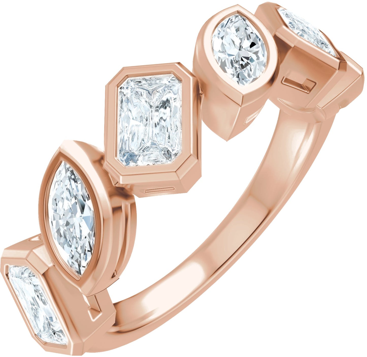 1 3/4 Ctw Emerald Lab-Grown Diamond Anniversary Band