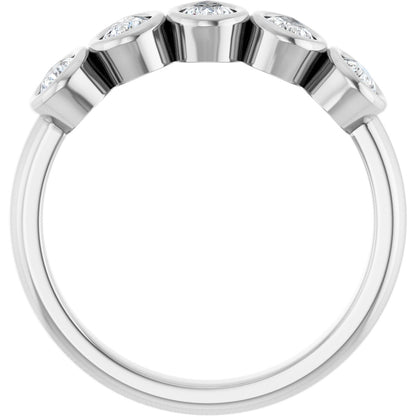 1 Ctw Pear Lab-Grown Diamond Anniversary Band - White Gold - Lab Grown Diamond