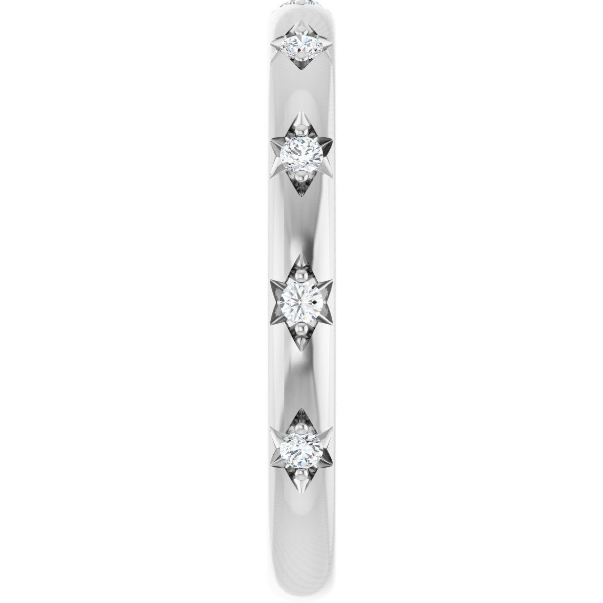 1/8 Ctw Lab-Grown Diamond Anniversary Band - White Gold - Lab Grown Diamond