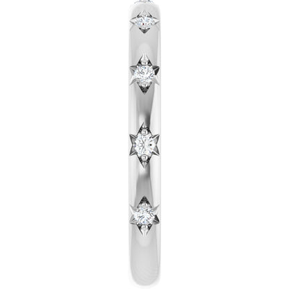 1/8 Ctw Lab-Grown Diamond Anniversary Band - White Gold - Lab Grown Diamond