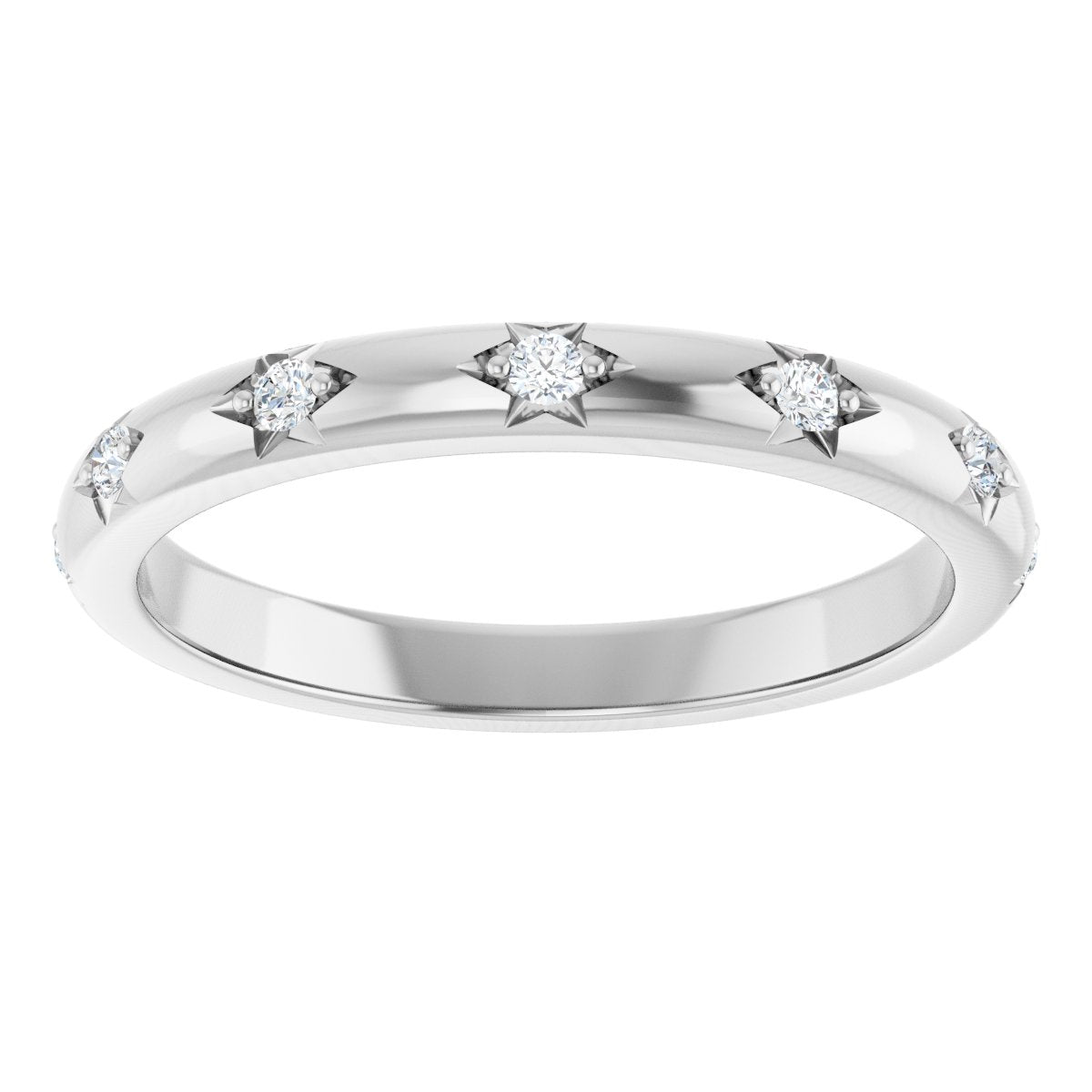 1/8 Ctw Lab-Grown Diamond Anniversary Band - White Gold - Lab Grown Diamond