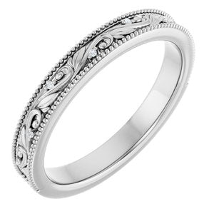 .02 Ctw Lab-Grown Diamond Wedding Band
