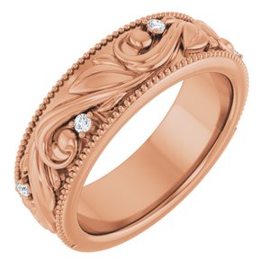 .02 Ctw Lab-Grown Diamond Wedding Band