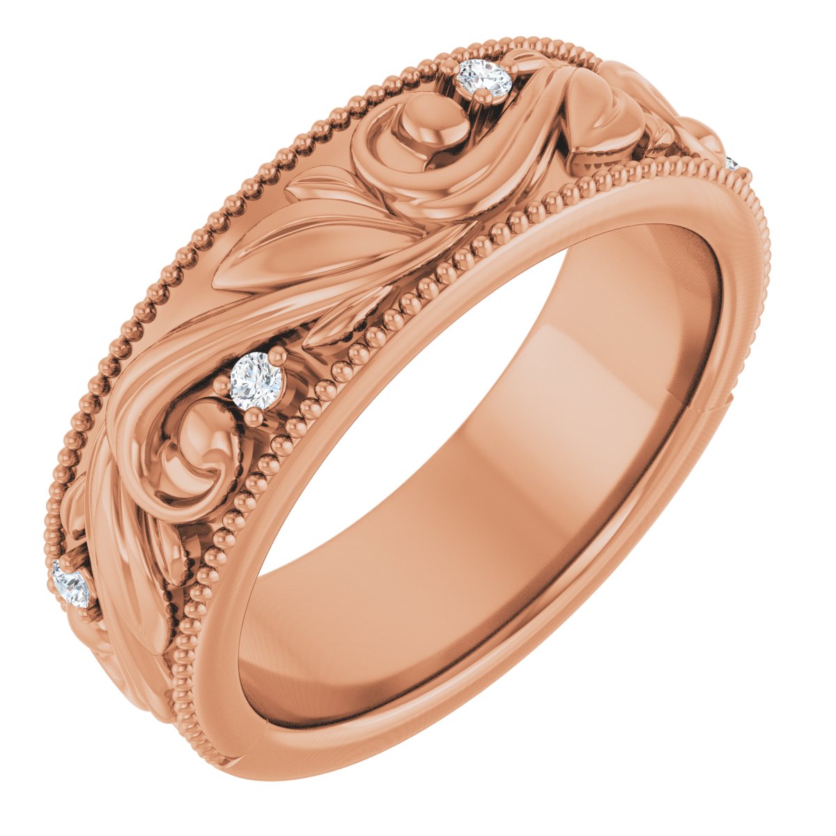 .02 Ctw Lab-Grown Diamond Wedding Band