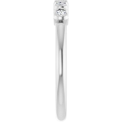 1/6 Ctw Lab-Grown Diamond Anniversary Band - White Gold - Lab Grown Diamond
