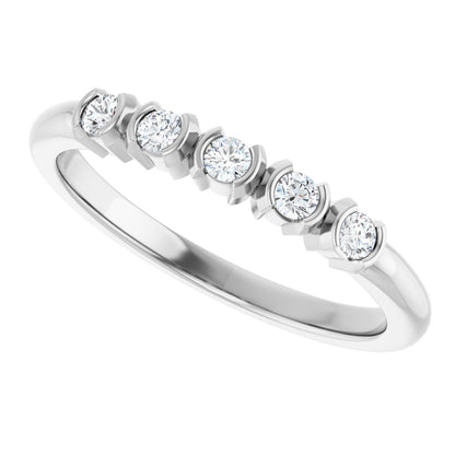 1/6 Ctw Lab-Grown Diamond Anniversary Band - White Gold - Lab Grown Diamond