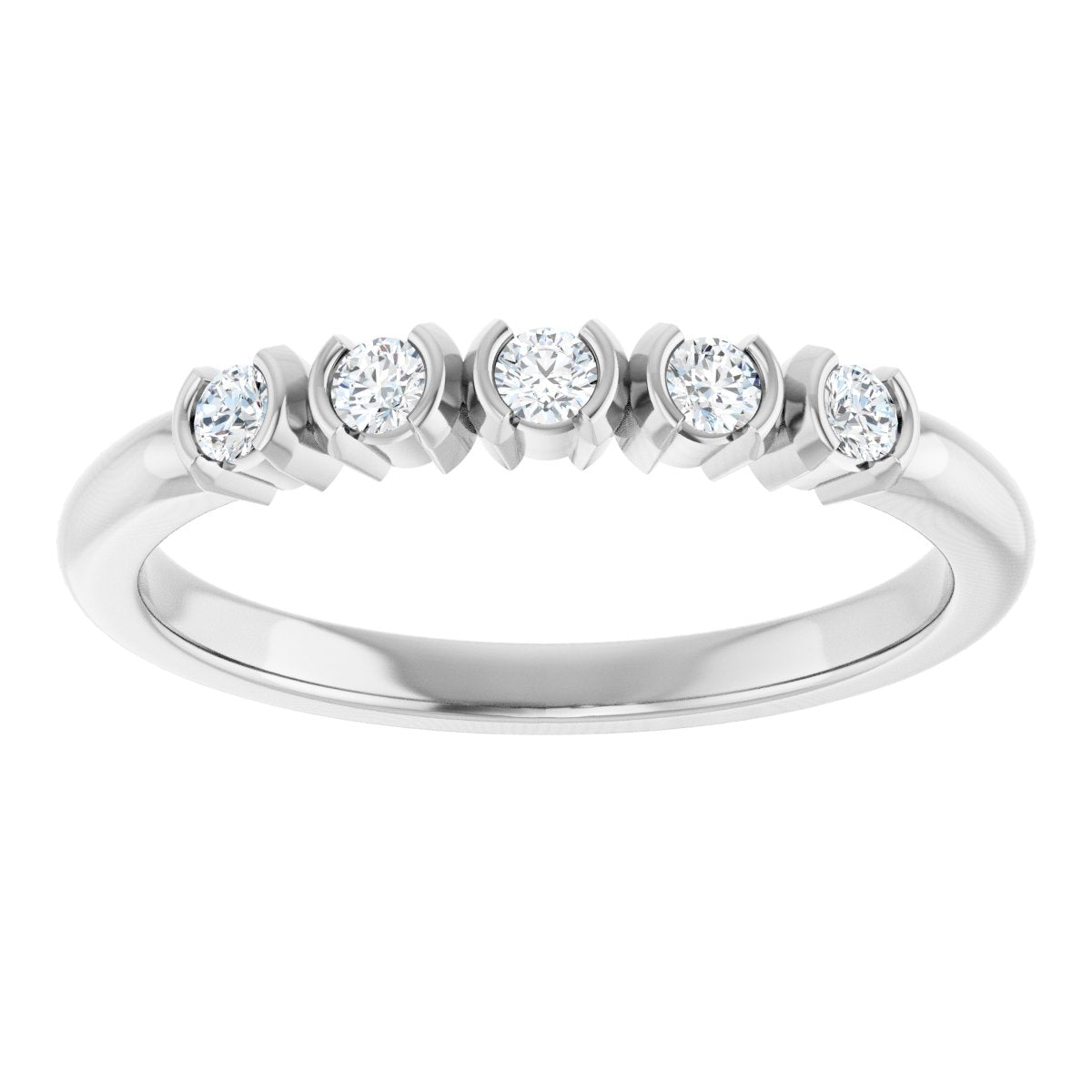 1/6 Ctw Lab-Grown Diamond Anniversary Band - White Gold - Lab Grown Diamond