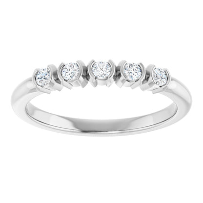 1/6 Ctw Lab-Grown Diamond Anniversary Band - White Gold - Lab Grown Diamond