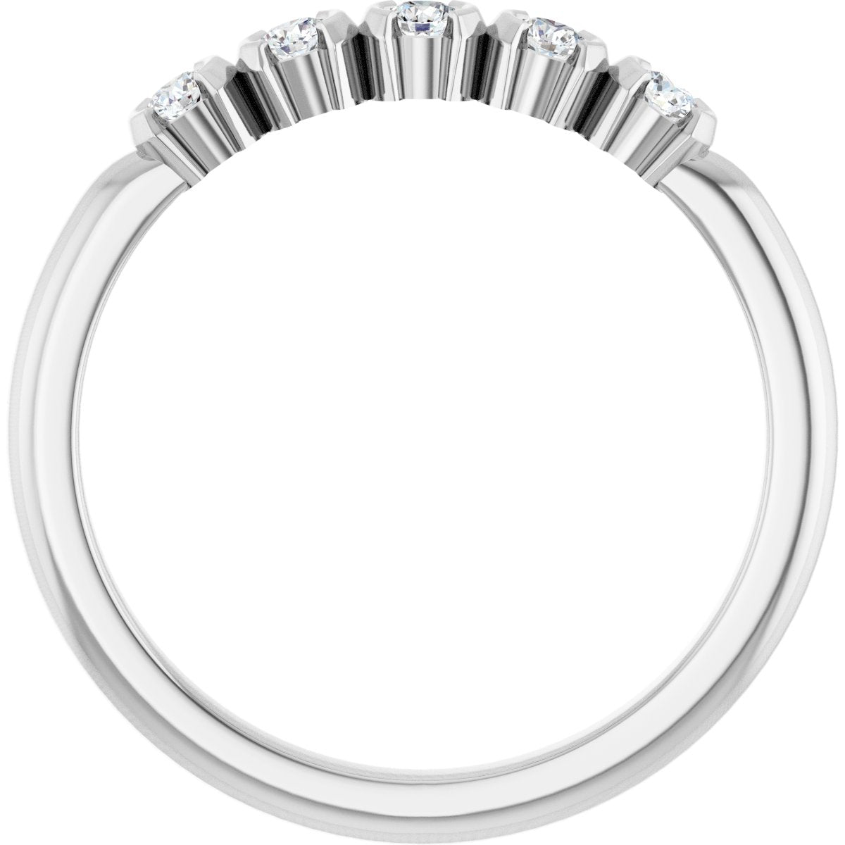 1/6 Ctw Lab-Grown Diamond Anniversary Band - White Gold - Lab Grown Diamond