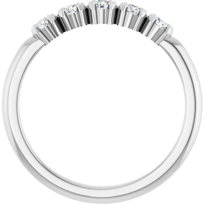 1/6 Ctw Lab-Grown Diamond Anniversary Band - White Gold - Lab Grown Diamond