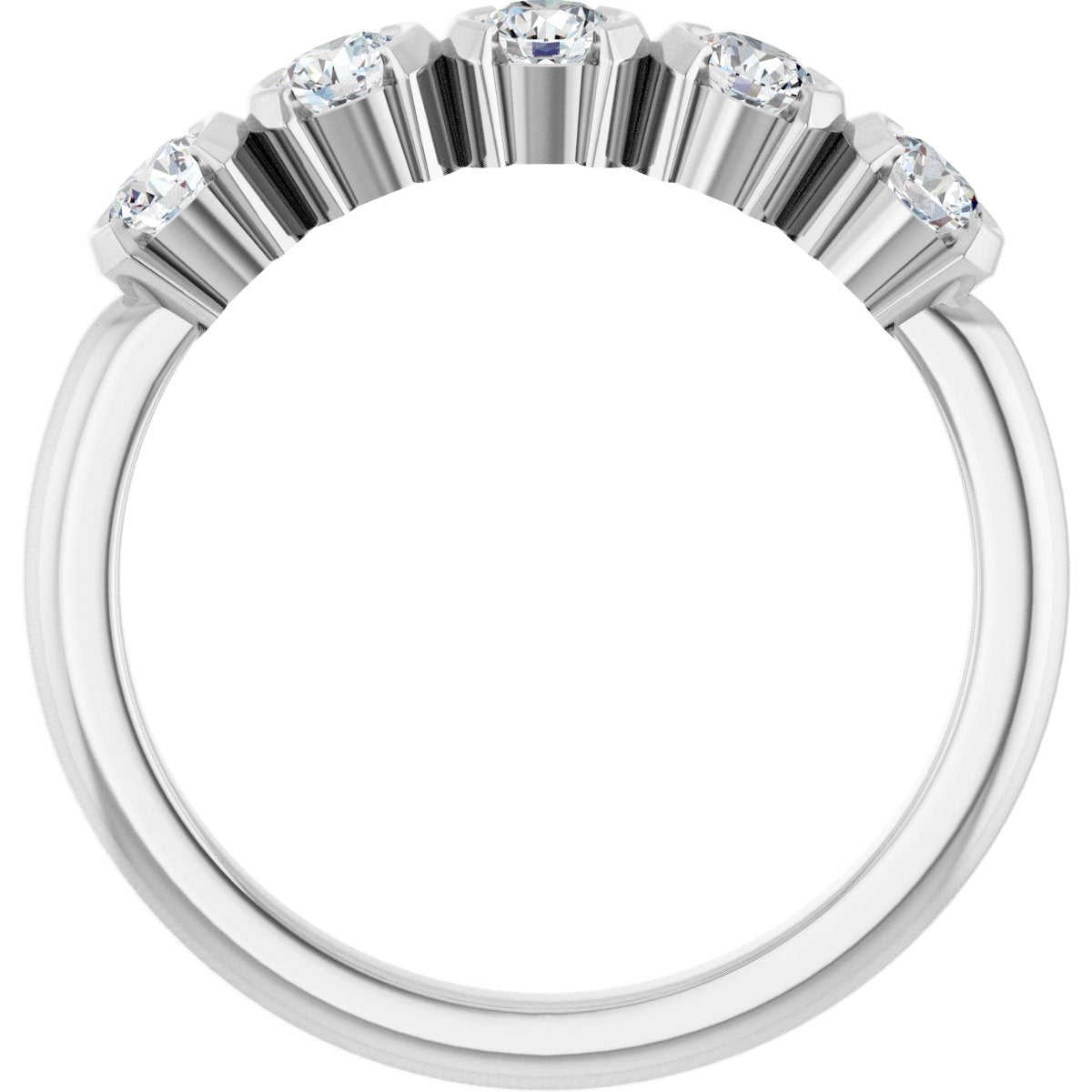 1/2 Ctw Lab-Grown Diamond Anniversary Band - White Gold - Lab Grown Diamond