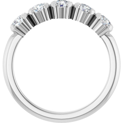 1/2 Ctw Lab-Grown Diamond Anniversary Band - White Gold - Lab Grown Diamond