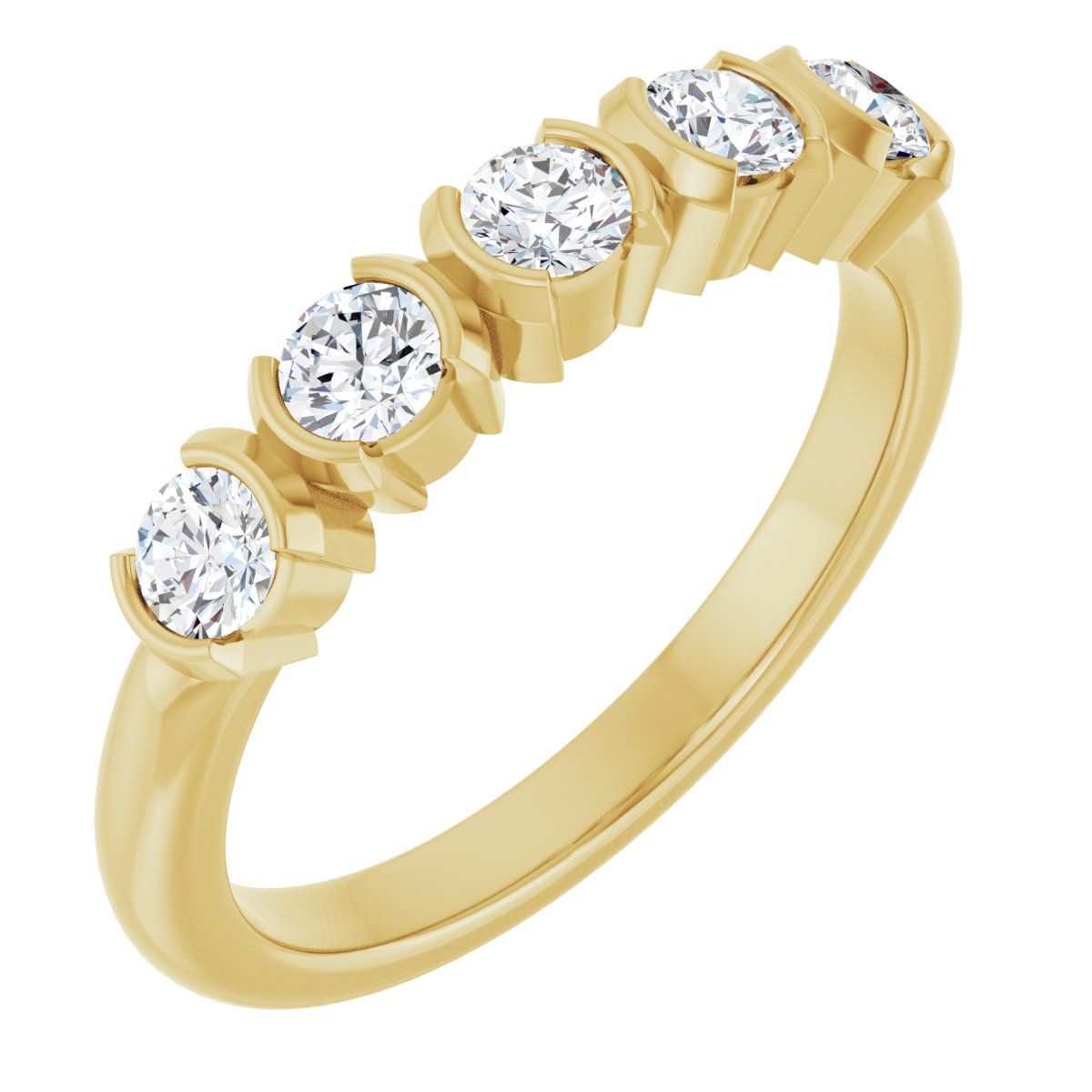1/2 Ctw Lab-Grown Diamond Anniversary Band