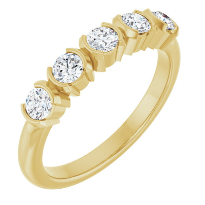 1/2 Ctw Lab-Grown Diamond Anniversary Band