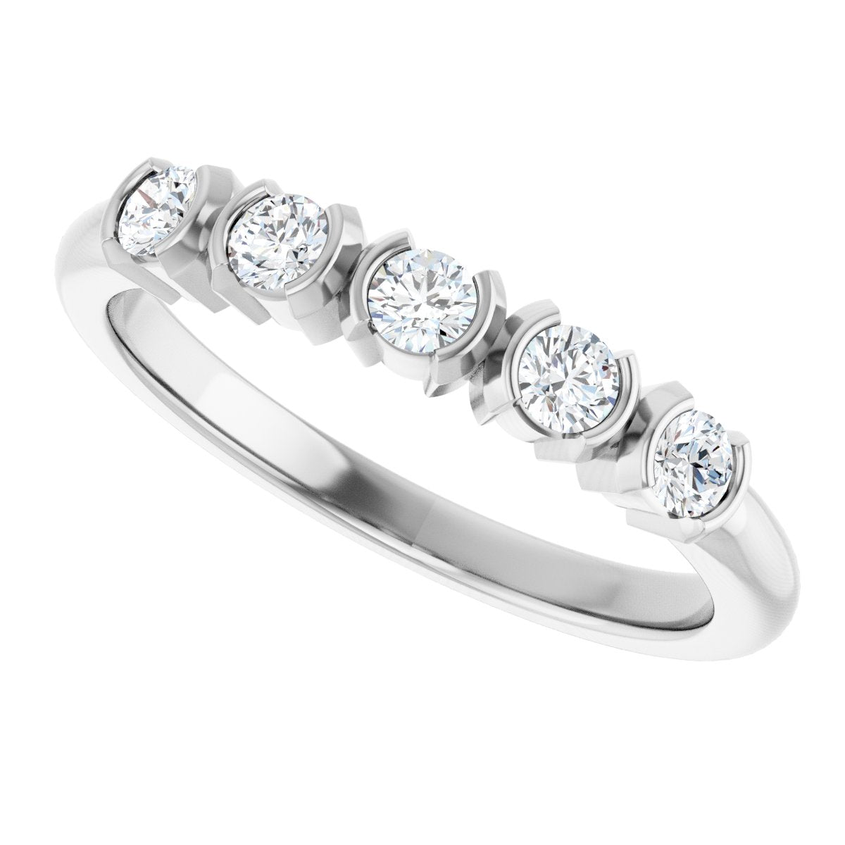 1/3 Ctw Lab-Grown Diamond Anniversary Band - White Gold - Lab Grown Diamond