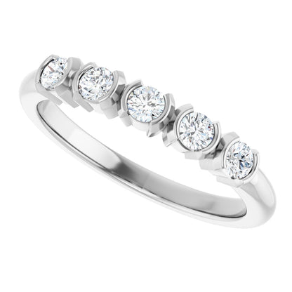 1/3 Ctw Lab-Grown Diamond Anniversary Band - White Gold - Lab Grown Diamond
