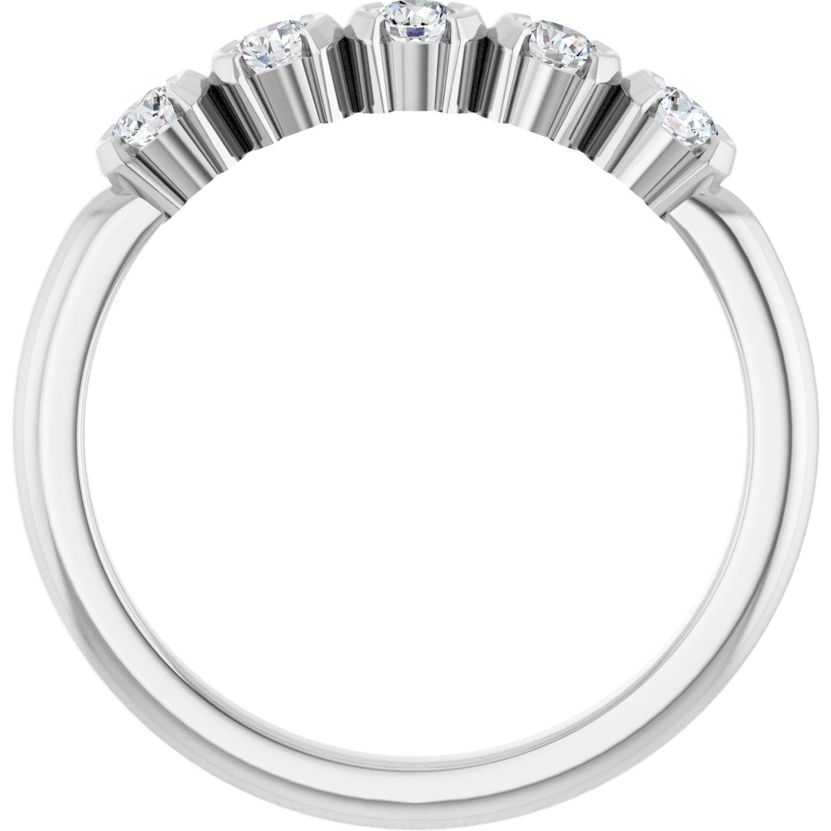 1/3 Ctw Lab-Grown Diamond Anniversary Band - White Gold - Lab Grown Diamond