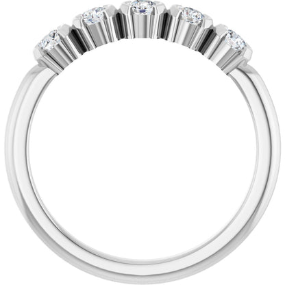 1/3 Ctw Lab-Grown Diamond Anniversary Band - White Gold - Lab Grown Diamond
