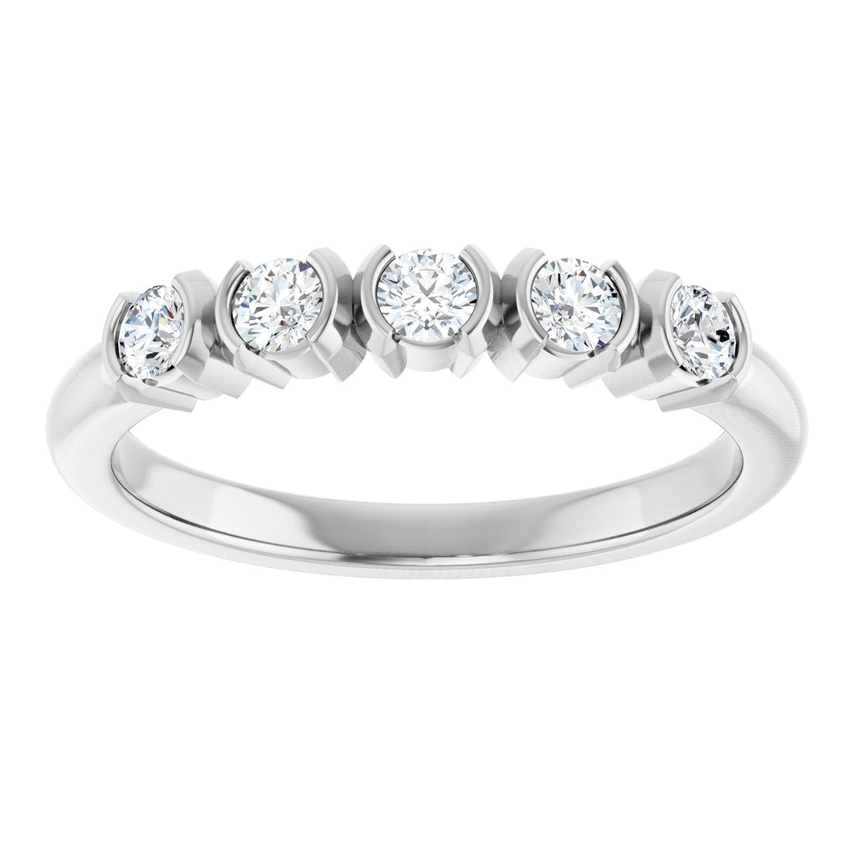 1/3 Ctw Lab-Grown Diamond Anniversary Band - White Gold - Lab Grown Diamond
