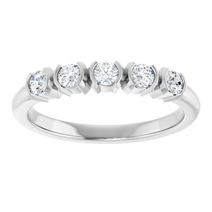 1/3 Ctw Lab-Grown Diamond Anniversary Band - White Gold - Lab Grown Diamond