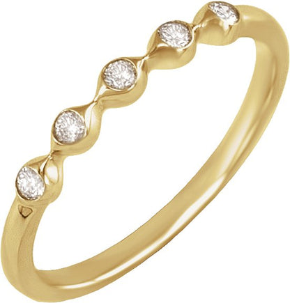 1/8 Ctw Lab-Grown Diamond Anniversary Band