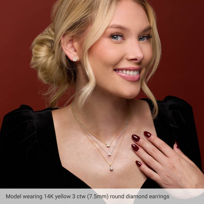 1/4 Ct Lab-Grown Diamond Stud Earring - Lab Grown Diamond