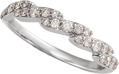1/6 Ctw Lab-Grown Diamond Anniversary Band - White Gold - Lab Grown Diamond