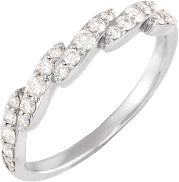 1/6 Ctw Lab-Grown Diamond Anniversary Band - White Gold - Lab Grown Diamond