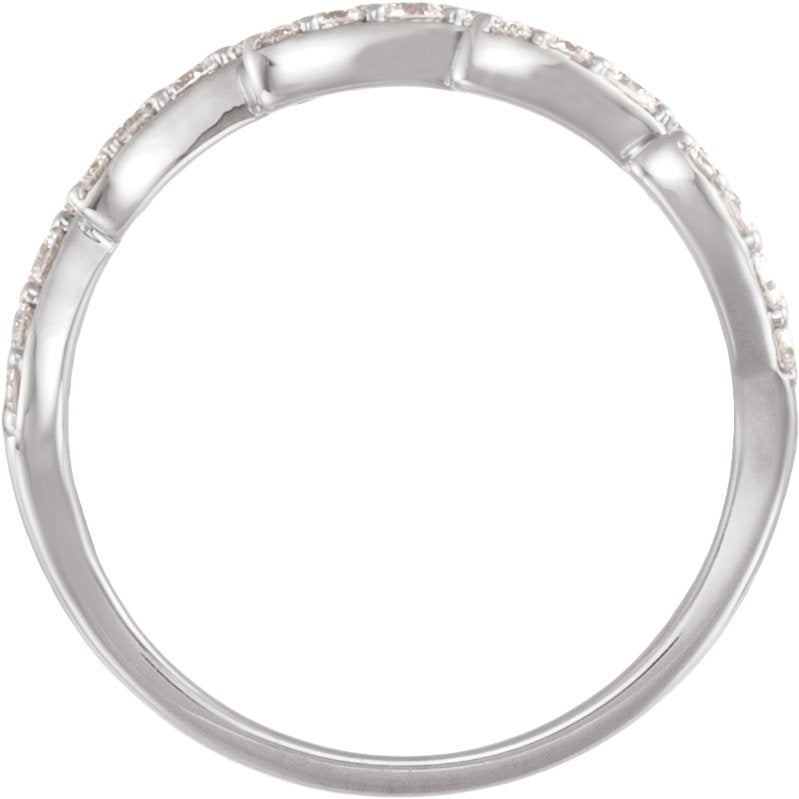 1/6 Ctw Lab-Grown Diamond Anniversary Band - White Gold - Lab Grown Diamond