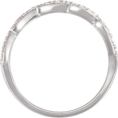 1/6 Ctw Lab-Grown Diamond Anniversary Band - White Gold - Lab Grown Diamond