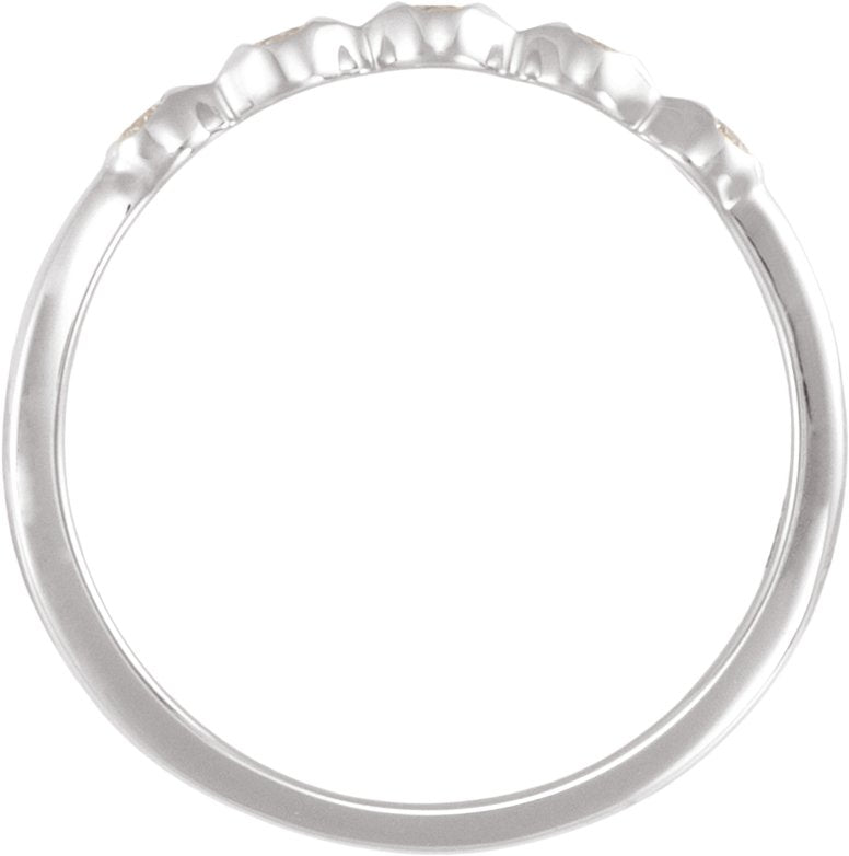 1/8 Ctw Lab-Grown Diamond Anniversary Band - White Gold - Lab Grown Diamond