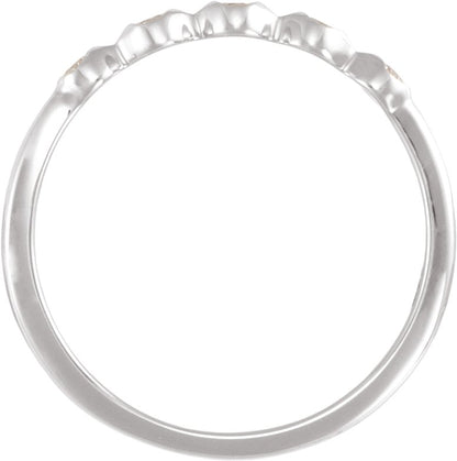 1/8 Ctw Lab-Grown Diamond Anniversary Band - White Gold - Lab Grown Diamond
