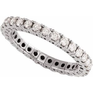 1 Ctw Lab-Grown Diamond Flexible Eternity Band