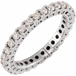 1 Ctw Lab-Grown Diamond Flexible Eternity Band