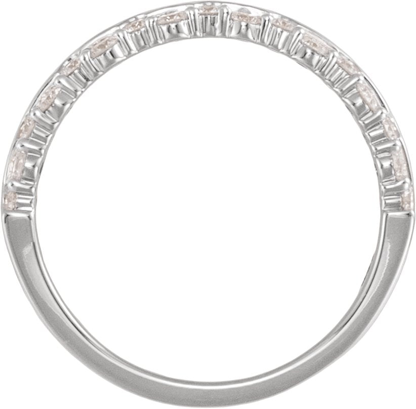 3/8 Ctw Lab-Grown Diamond Anniversary Band - White Gold - Lab Grown Diamond
