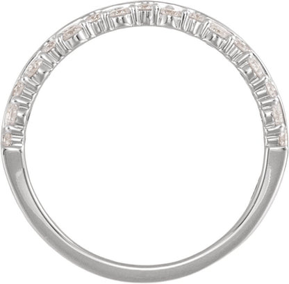 3/8 Ctw Lab-Grown Diamond Anniversary Band - White Gold - Lab Grown Diamond