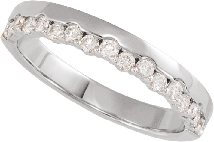 3/8 Ctw Lab-Grown Diamond Anniversary Band - White Gold - Lab Grown Diamond